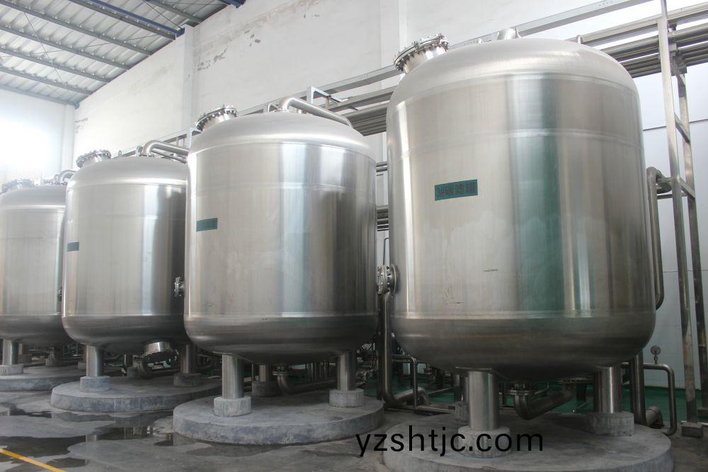廣州某某啤酒100噸過濾輭(ruan)化水工程