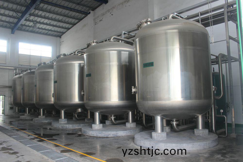 廣州某某啤酒100噸過(guo)濾輭化水工程